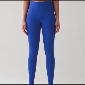 Lululemon Wunder Under 25” Size 4 Royal Blue